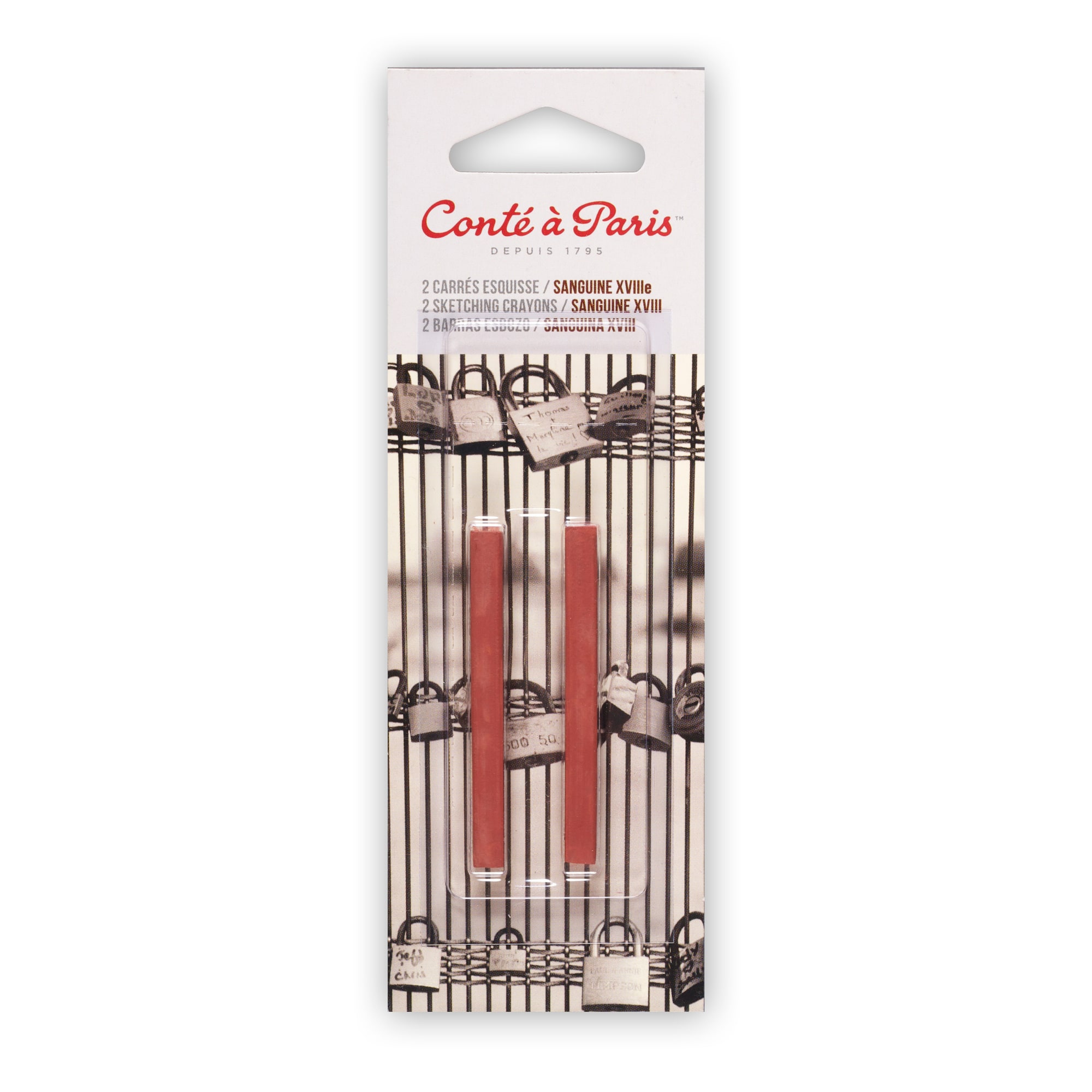 Conté à Paris™ Sanguine 18th Century 2451 Sketching Crayons, 2ct.